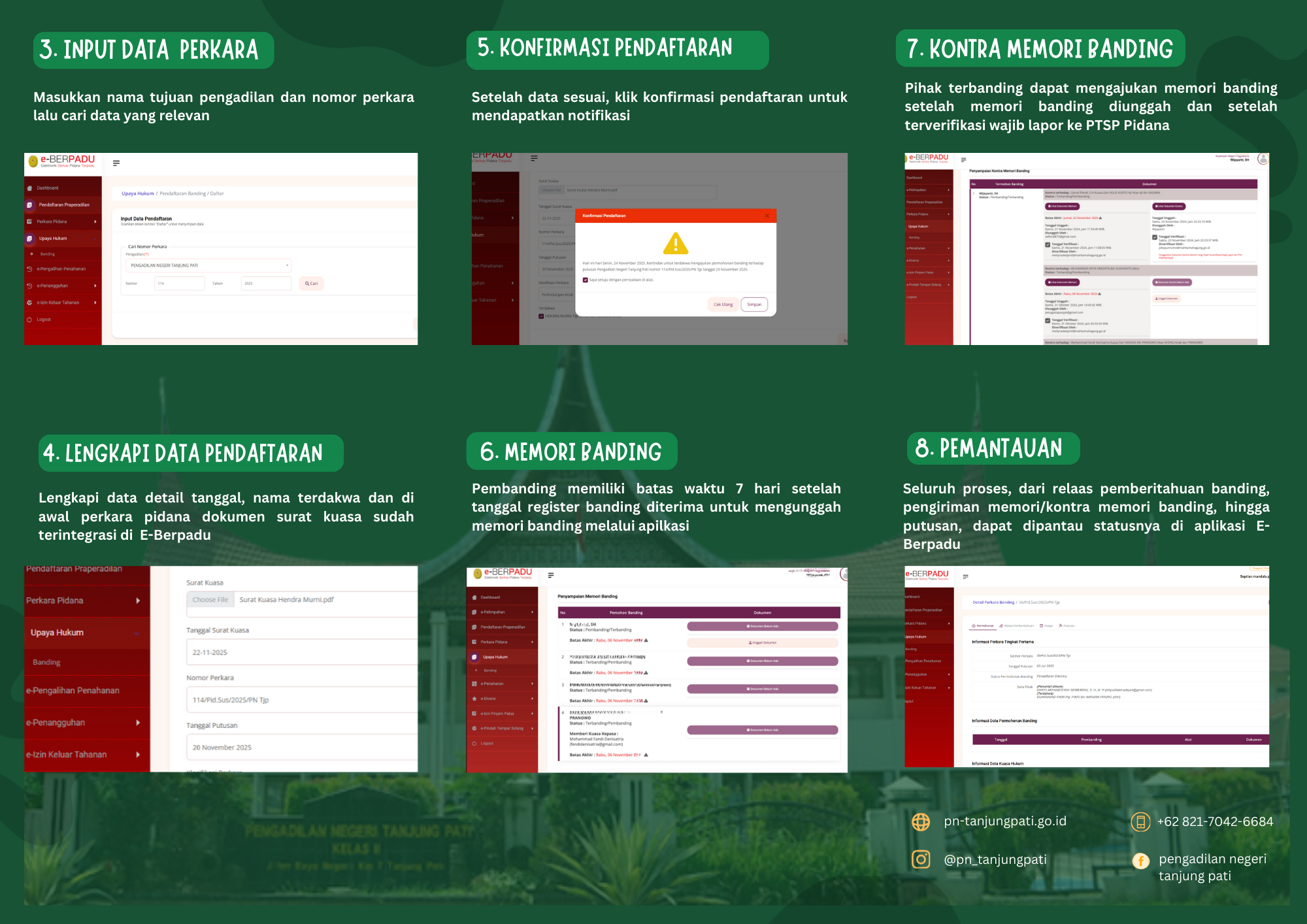 alur banding eberpadu belakang