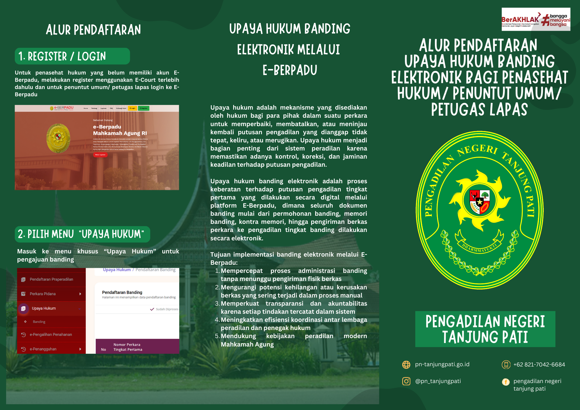 alur banding eberpadu depan