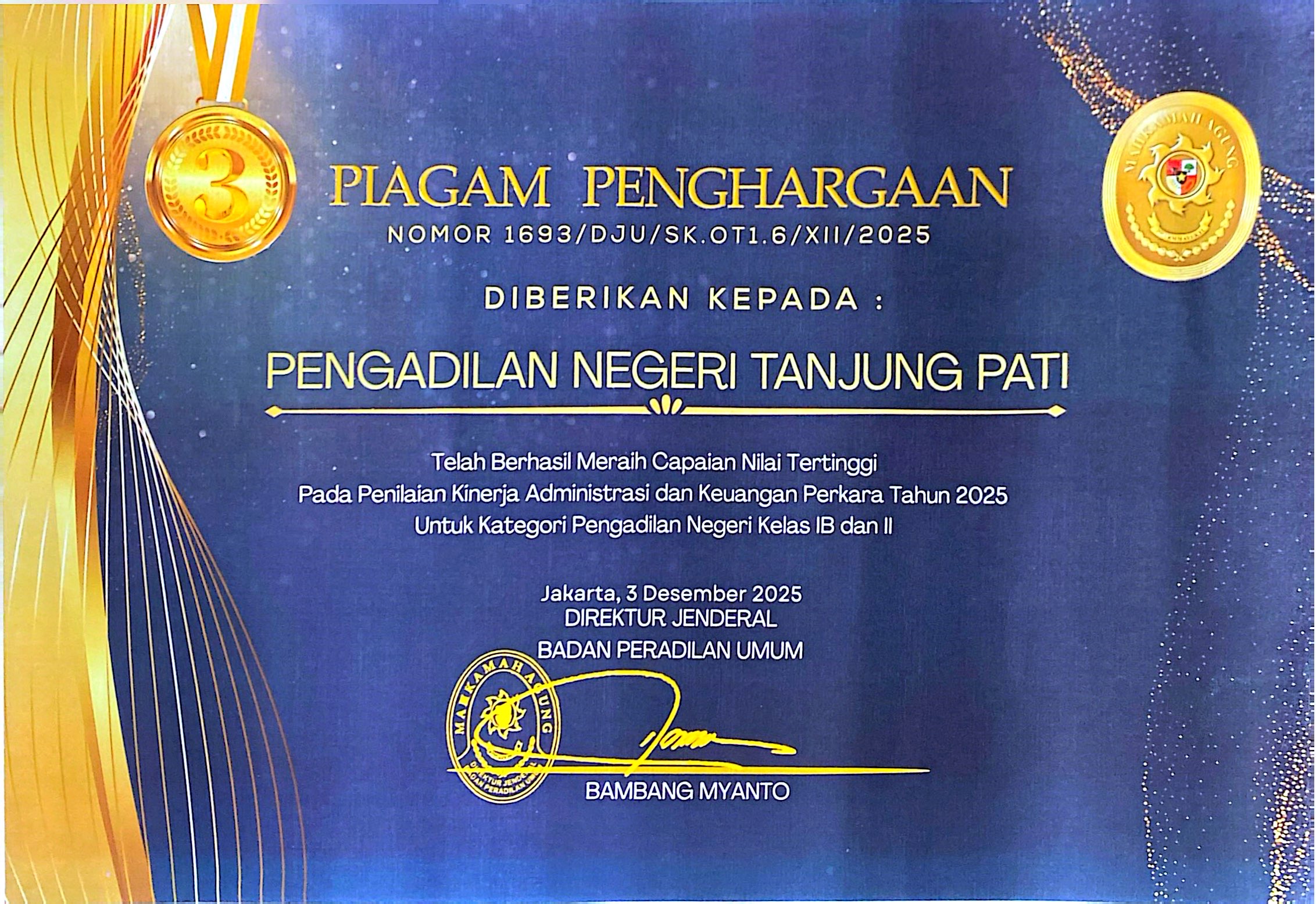 Piagam Lomba Penilaian Kinerja