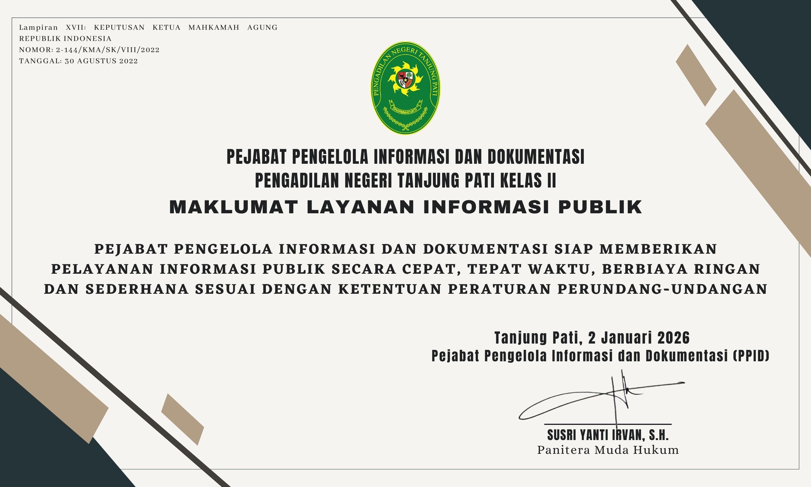 maklumat layanan informasi 2026